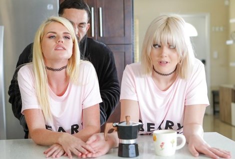 Никки совсем не обрадовалась визиту своей кузены, потому что знала наперед, что теперь придется разделять член своего парня на двоих.